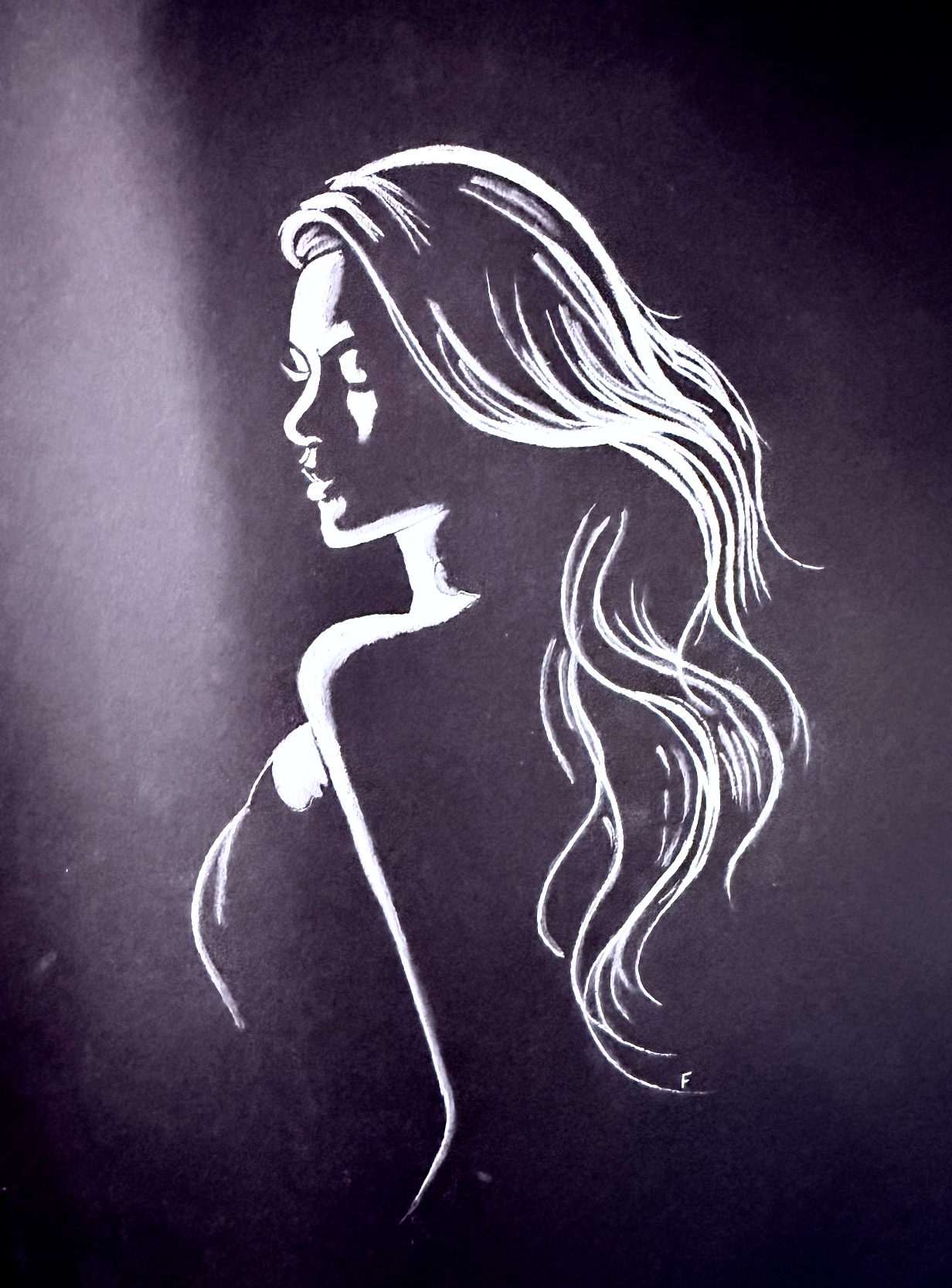 Bare Shoulder, drawing by Fulton Allem