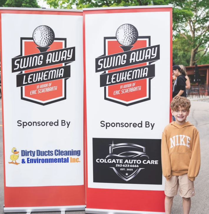Fulton Allem at a leukemia charity golf event