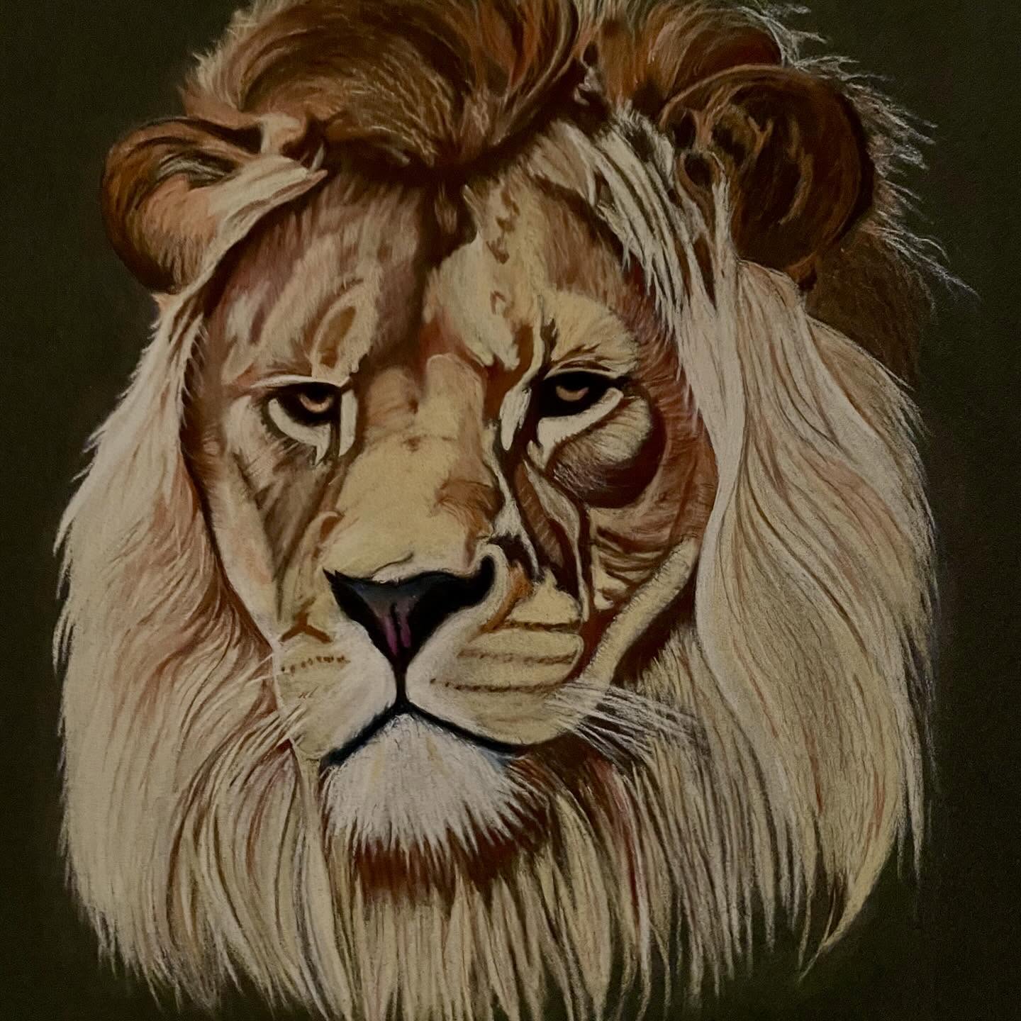 Full Mane, drawing by Fulton Allem