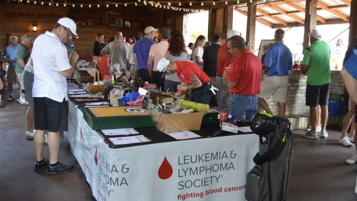 Fulton Allem at a leukemia charity golf event