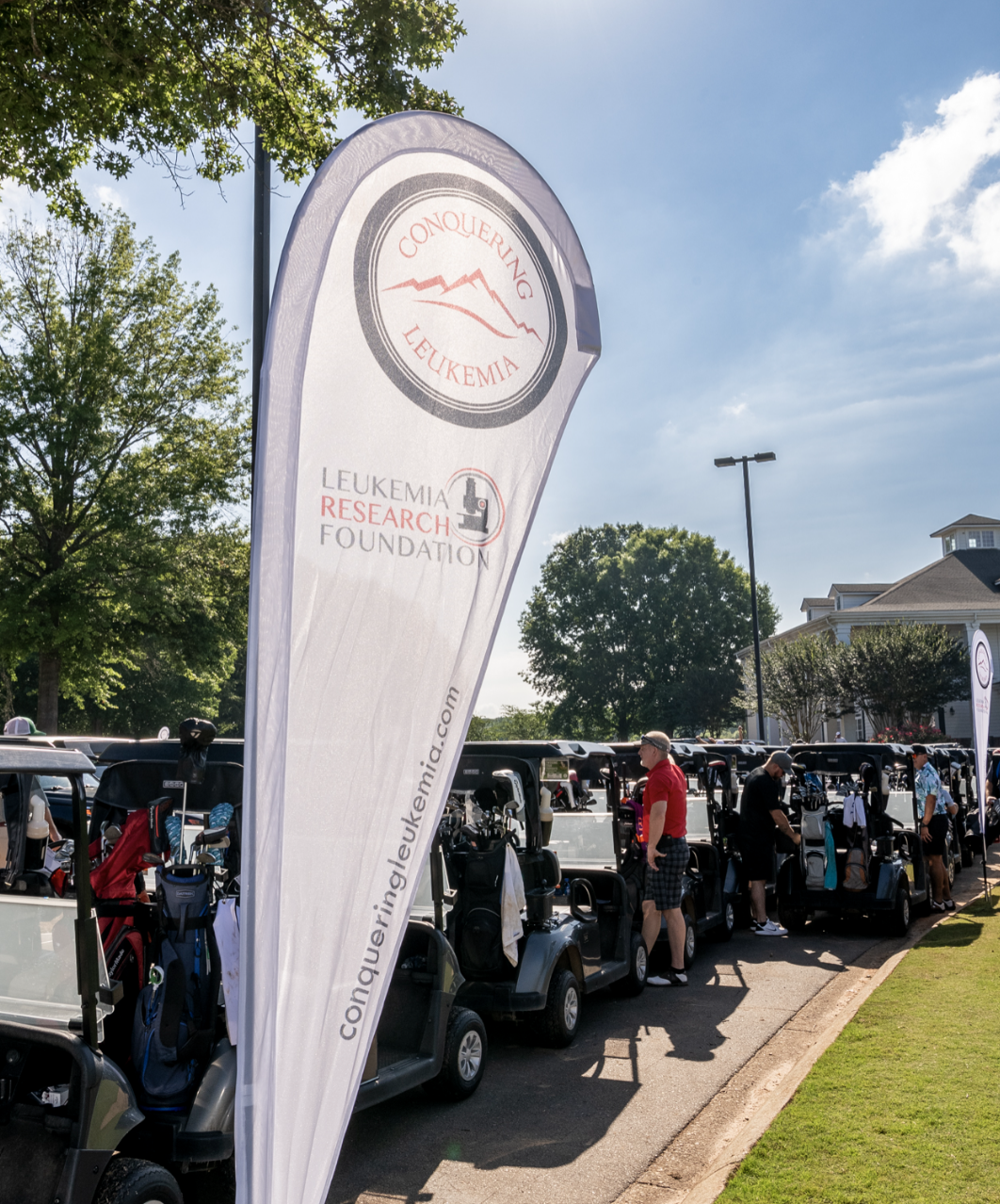 Fulton Allem at a leukemia charity golf event