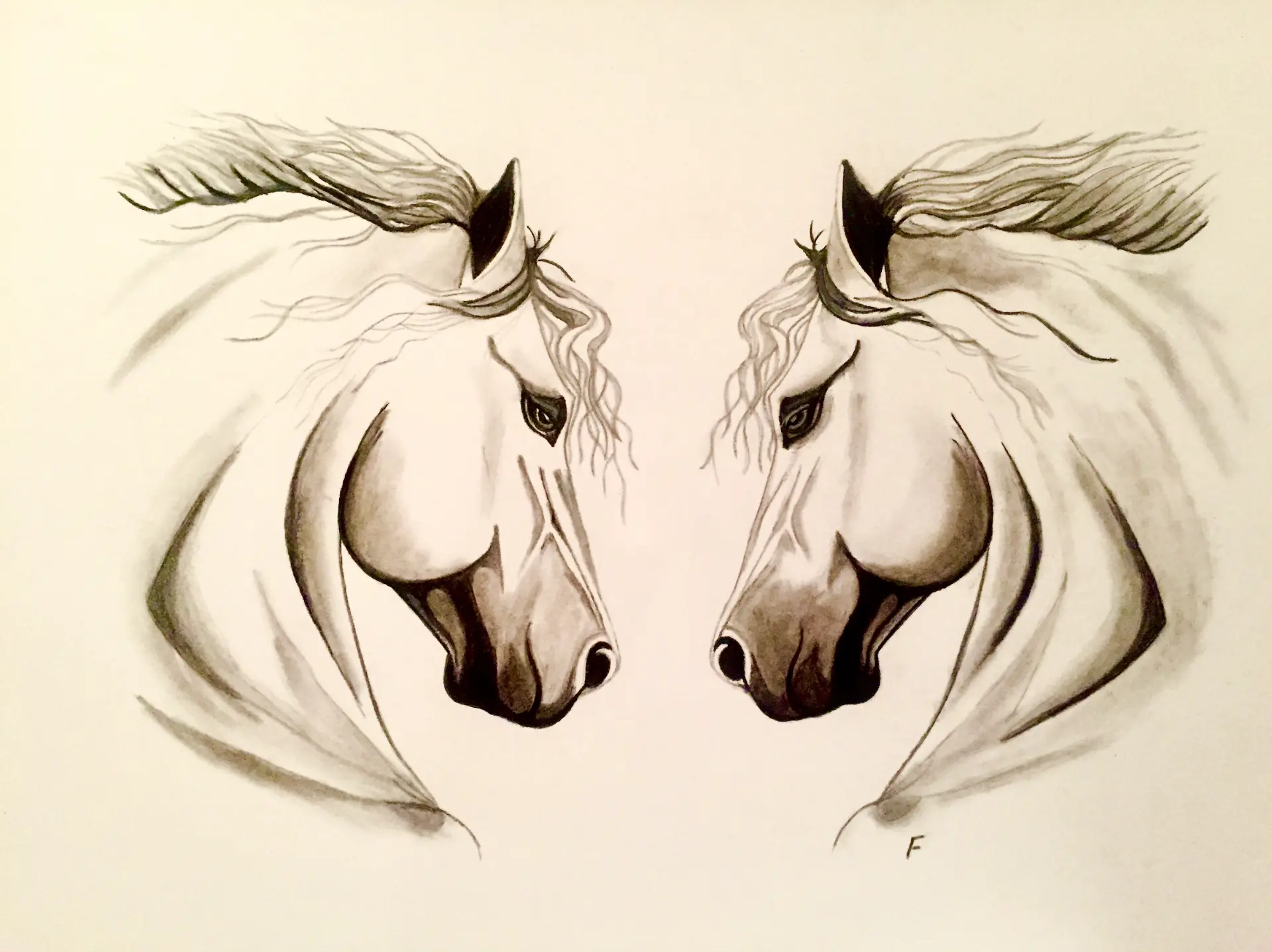 Face to Face, drawing by Fulton Allem