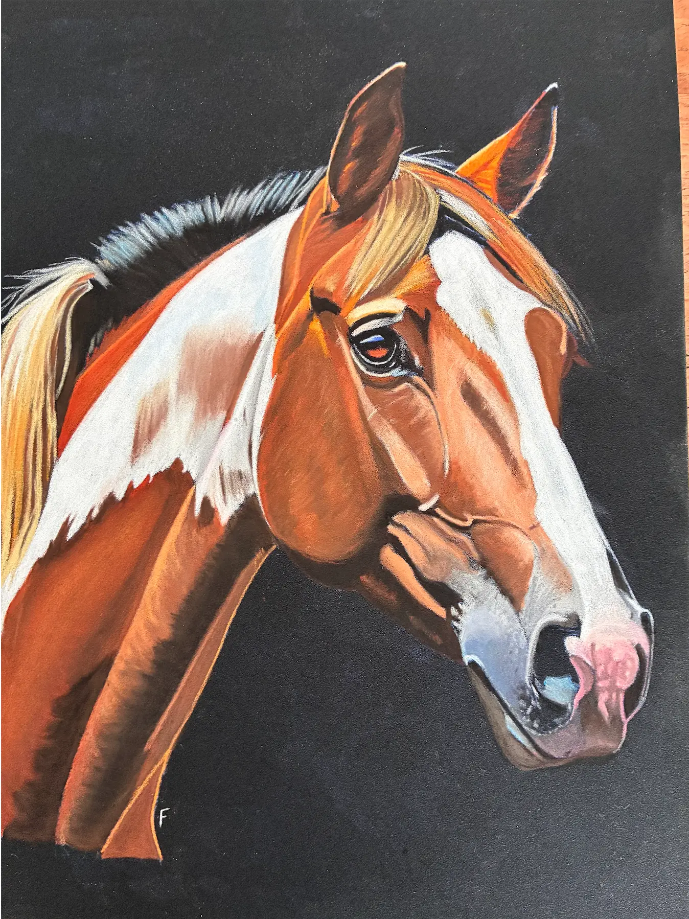 Paint on Black, drawing by Fulton Allem