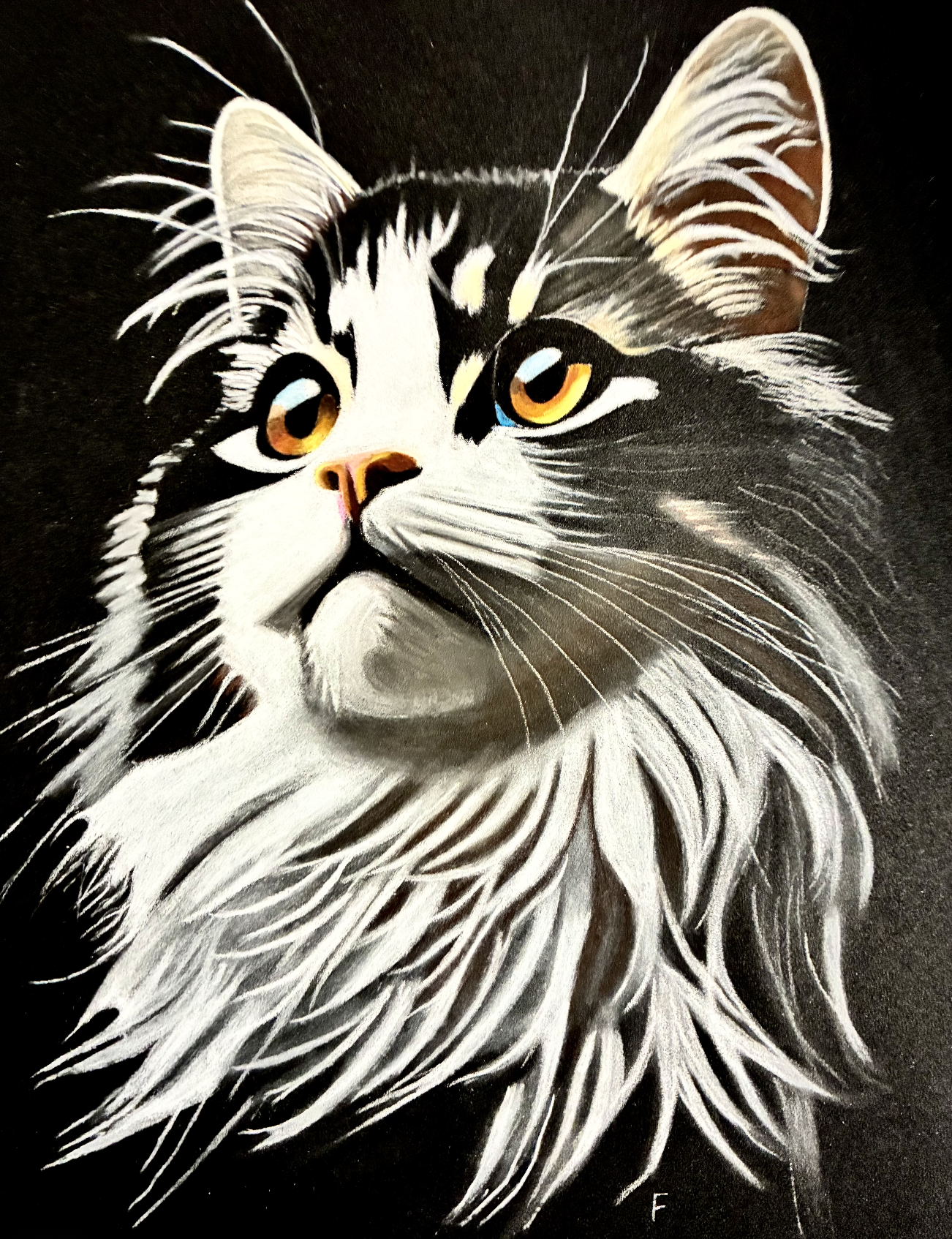 Upward Glance, drawing by Fulton Allem