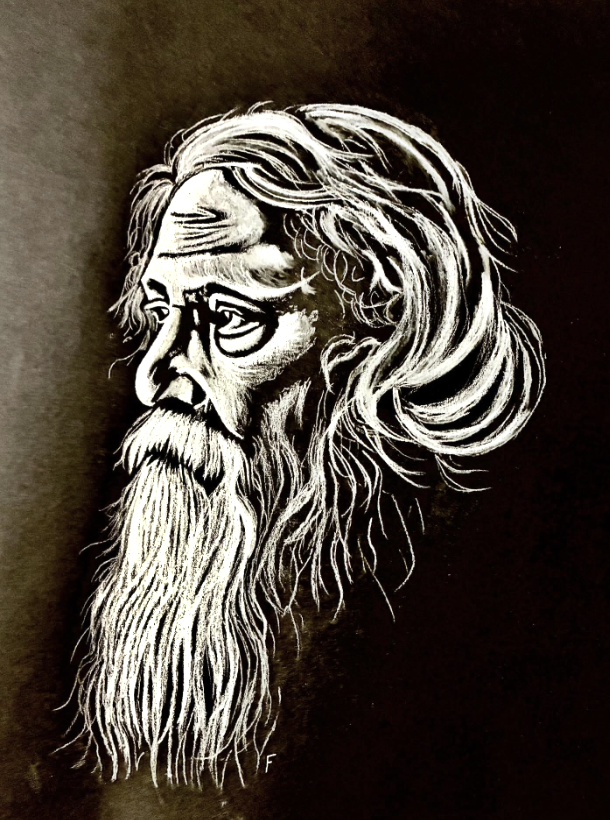 The Poet, drawing by Fulton Allem
