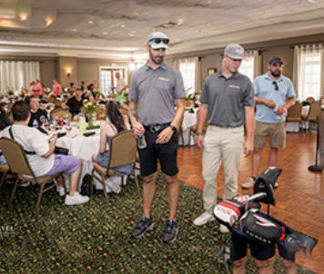 Fulton Allem at a leukemia charity golf event