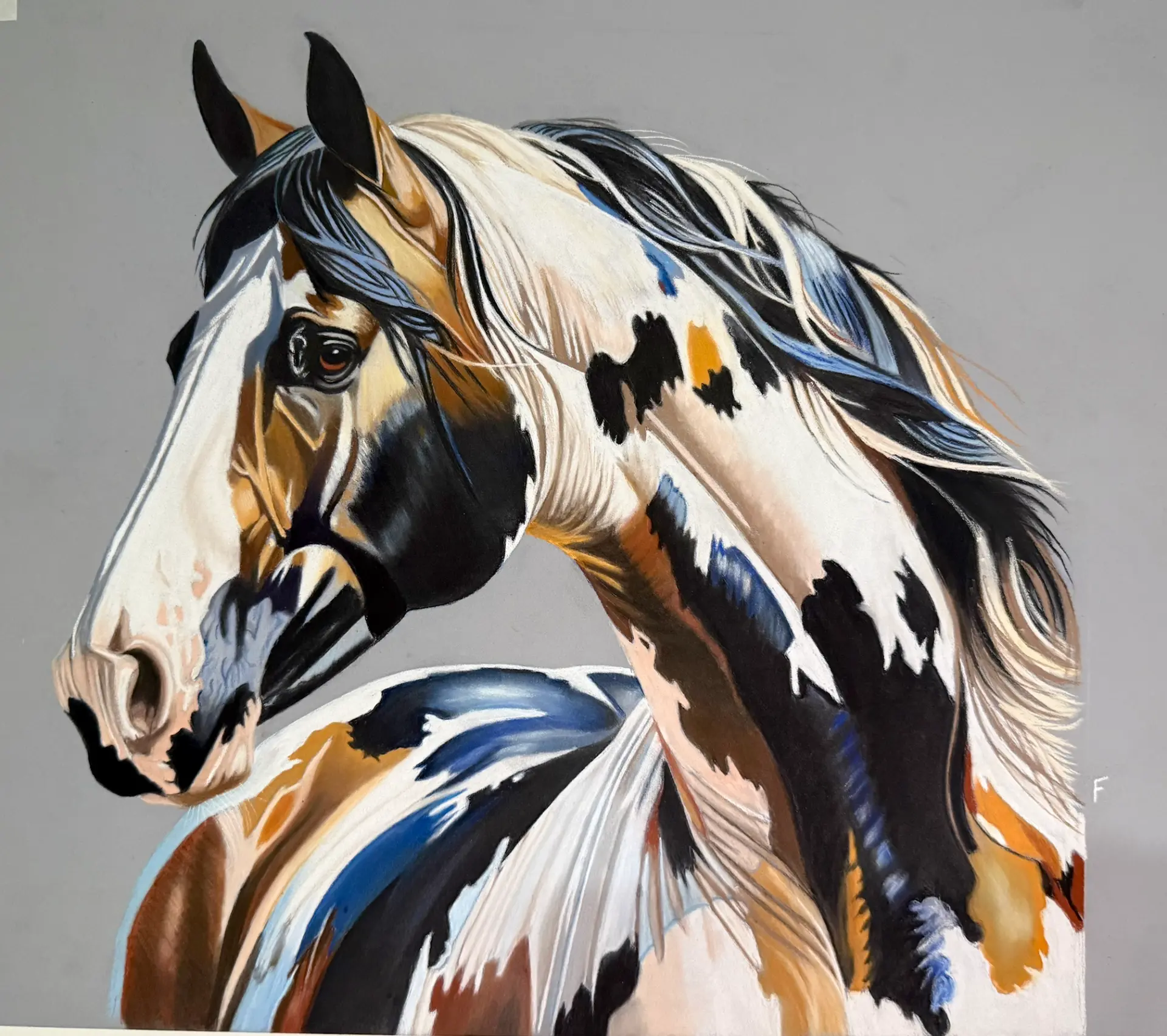 Paint Over the Shoulder, drawing by Fulton Allem