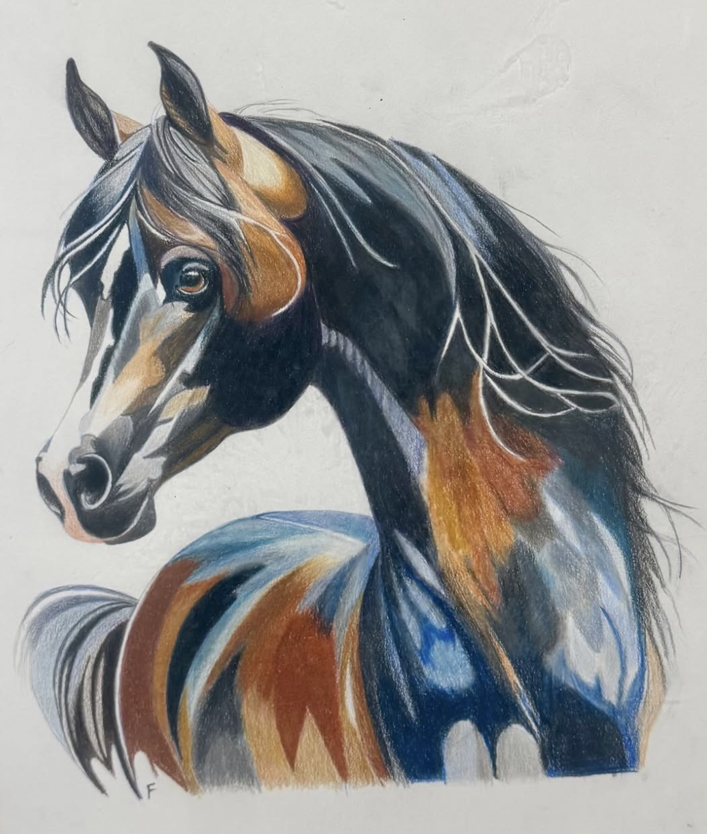 Looking Back, drawing by Fulton Allem